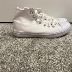 White high top sneakers